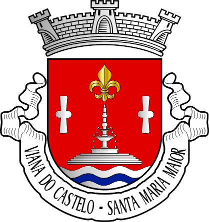 Brasão da antiga freguesia de Viana do Castelo (Santa Maria Maior) - Viana do Castelo (Santa Maria Maior) former civil parish, coat-of-arms