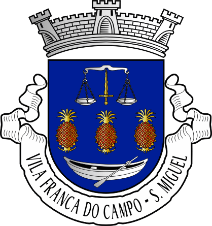 Brasão da freguesia de Vila Franca do Campo (São Miguel) - Vila Franca do Campo (São Miguel) civil parish, coat-of-arms