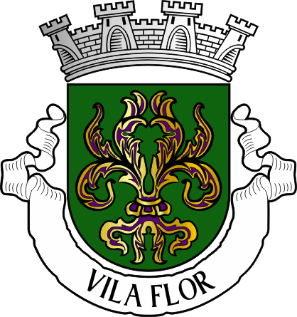 Brasão do Município de Vila Flor - Vila Flor municipal coat-of-arms Brasão do Município de Vila Flor - Vila Flor municipal coat-of-arms