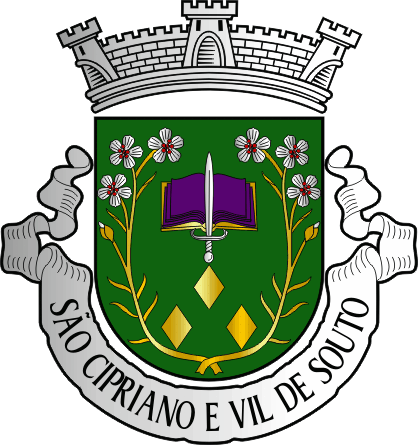 Brasão da Freguesia de São Cipriano e Vil de Souto - São Cipriano and Vil de Souto civil parish, coat-of-arms