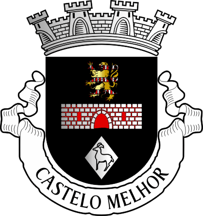Brasão da freguesia de Castelo Melhor - Castelo Melhor civil parish, coat-of-arms