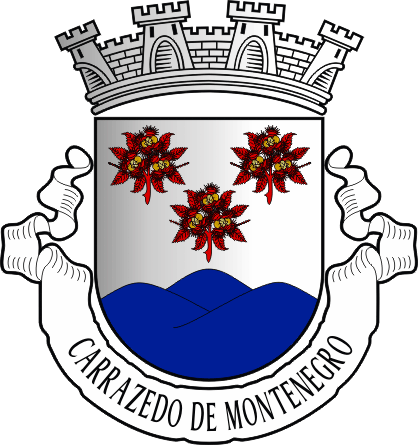 Brasão da antiga freguesia de Carrazedo de Montenegro - Carrazedo de Montenegro former civil parish, coat-of-arms Brasão da antiga freguesia de Carrazedo de Montenegro - Carrazedo de Montenegro former civil parish, coat-of-arms