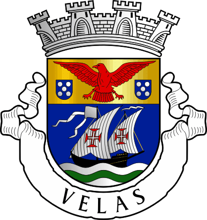 Brasão do Município de Velas - Velas municipal coat-of-arms Brasão do Município de Velas - Velas municipal coat-of-arms