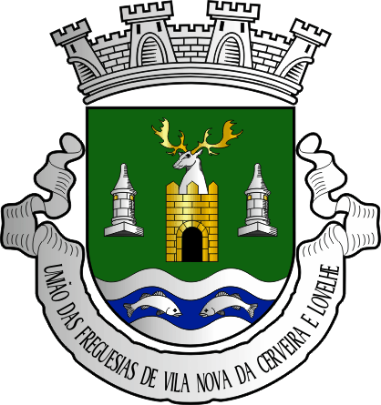 Heráldica da União das freguesias de Vila Nova de Cerveira e Lovelhe - Município de Vila Nova de Cerveira - Distrito de Viana do Castelo