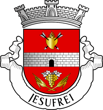 Brasão da antiga freguesia de Jesufrei - Jesufrei former civil parish, coat-of-arms