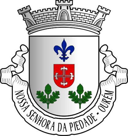 Brasão da freguesia de Ourém (Nossa Senhora da Piedade) - Ourém (Nossa Senhora da Piedade) civil parish, coat-of-arms Brasão da freguesia de Ourém (Nossa Senhora da Piedade) - Ourém (Nossa Senhora da Piedade) civil parish, coat-of-arms