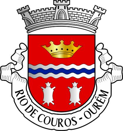 Brasão da antiga freguesia de Rio de Couros - Rio de Couros former civil parish, coat-of-arms Brasão da antiga freguesia de Rio de Couros - Rio de Couros former civil parish, coat-of-arms