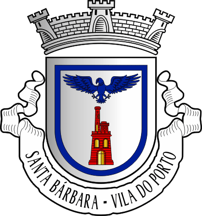 Brasão da freguesia de Santa Bárbara - Santa Bárbara civil parish, coat-of-arms Brasão da freguesia de Santa Bárbara - Santa Bárbara civil parish, coat-of-arms