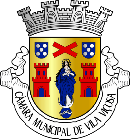 Brasão do Município de Vila Viçosa - Vila Viçosa municipal coat-of-arms Brasão do Município de Vila Viçosa - Vila Viçosa municipal coat-of-arms