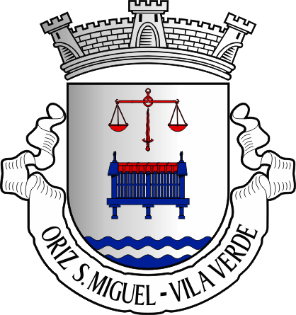 Brasão da antiga freguesia de Oriz (São Miguel) - Oriz (São Miguel) former civil parish, coat-of-arms Brasão da antiga freguesia de Oriz (São Miguel) - Oriz (São Miguel) former civil parish, coat-of-arms