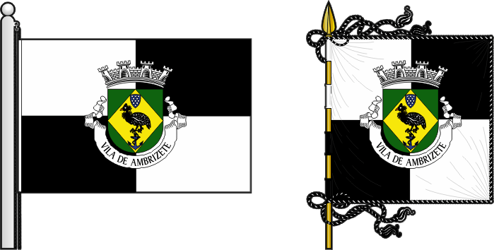 Bandeira e estandarte do Concelho de Ambrizete - Ambrizete municipality flag and banner Bandeira e estandarte do Concelho de Ambrizete - Ambrizete municipality flag and banner