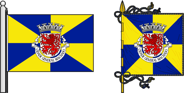 Bandeira e estandarte do Concelho de General Machado - General Machado municipal flag and banner