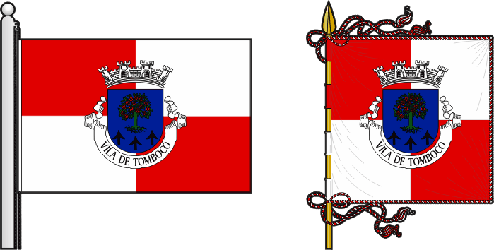 Bandeira e estandarte da circuncrição do Tomboco - Tomboco circunscription flag and banner Bandeira e estandarte da circuncrição do Tomboco - Tomboco circunscription flag and banner