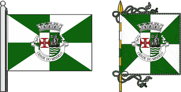 Bandeira e estandarte do Concelho de São Vicente - São Vicente municipal flag and banner Bandeira e estandarte do Concelho de São Vicente - São Vicente municipal flag and banner