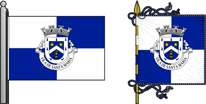 Bandeira e estandarte do Concelho do Sal - Sal municipal flag and banner Bandeira e estandarte do Concelho do Sal - Sal municipal flag and banner