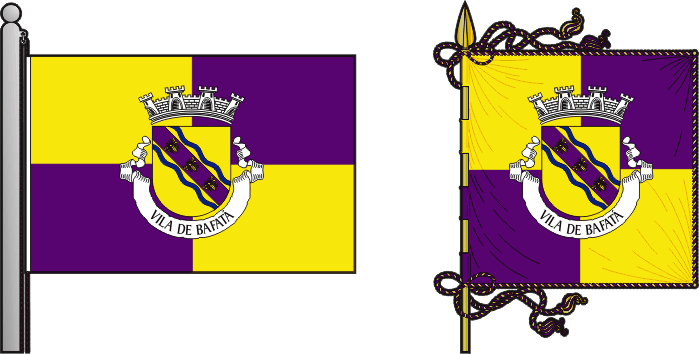 Bandeira e estandarte do Concelho de Bafatá - Bafatá municipal flag and banner