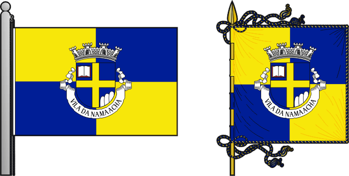 Bandeira e estandarte da Circunscrição da Namaacha - Namaacha circunscription flag and banner
