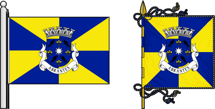 Segunda proposta para a bandeira e estandarte do Município de Abrantes - Abrantes municipal flag and banner second proposal