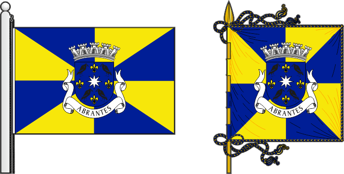 Segunda proposta para a bandeira e estandarte do Município de Abrantes - Abrantes municipal flag and banner second proposal