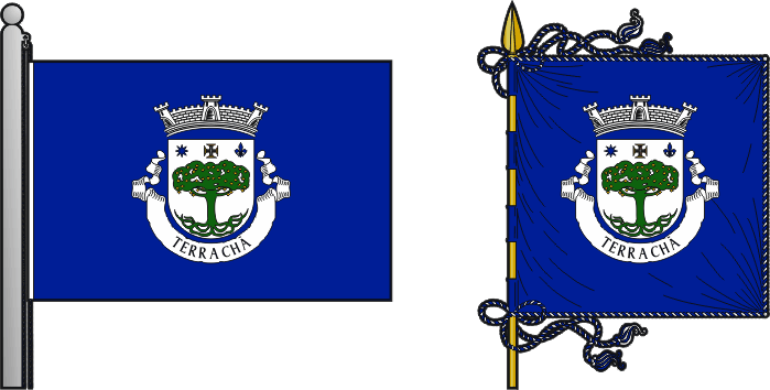 Bandeira e estandarte da freguesia de Terra Chã - Terra Chã civil parish, flag and banner Bandeira e estandarte da freguesia de Terra Chã - Terra Chã civil parish, flag and banner