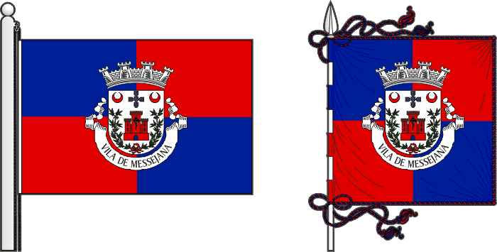Proposta para a bandeira e estandarte da freguesia de Messejana - Messejana civil parish flag and banner proposal