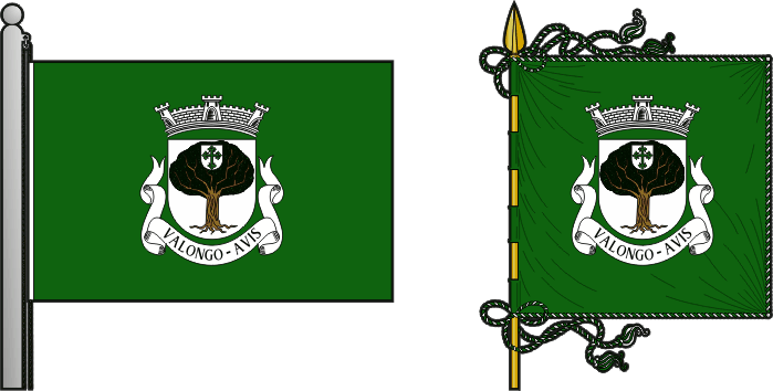 Bandeira e estandarte da antiga freguesia de Valongo - Valongo former civil parish, flag and banner Bandeira e estandarte da antiga freguesia de Valongo - Valongo former civil parish, flag and banner
