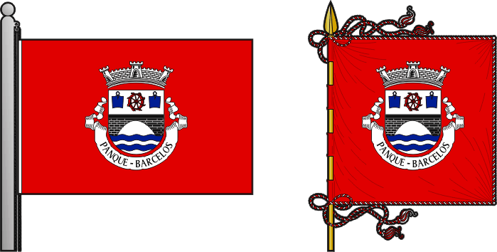 Bandeira e estandarte da freguesia de Panque - Panque civil parish, flag and banner Bandeira e estandarte da freguesia de Panque - Panque civil parish, flag and banner
