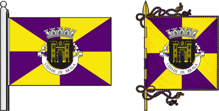 Proposta para a bandeira e estandarte do Município de Braga - Braga municipal flag and banner proposal Proposta para a bandeira e estandarte do Município de Braga - Braga municipal flag and banner proposal