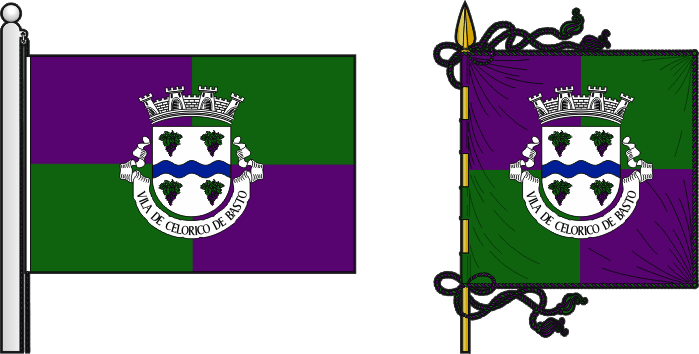 Proposta para a bandeira e estandarte do Município de Celorico de Basto - Celorico de Basto municipal flag and banner proposal