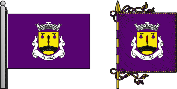 Proposta para a bandeira e estandarte da freguesia de Alguber - Alguber civil parish, flag and banner proposal