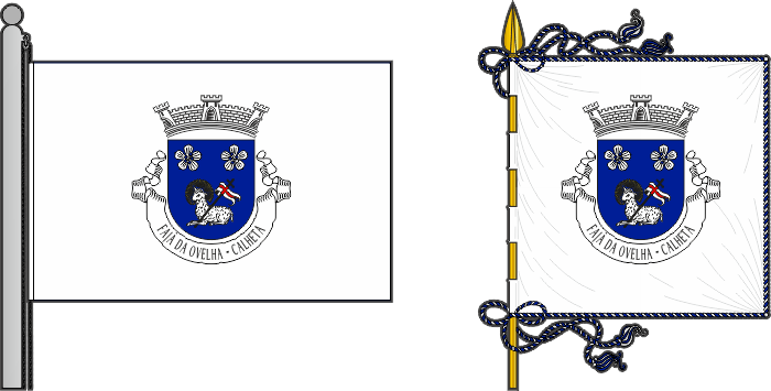 Bandeira e estandarte da freguesia de Fajã da Ovelha - Fajã da Ovelha civil parish, flag and banner Bandeira e estandarte da freguesia de Fajã da Ovelha - Fajã da Ovelha civil parish, flag and banner