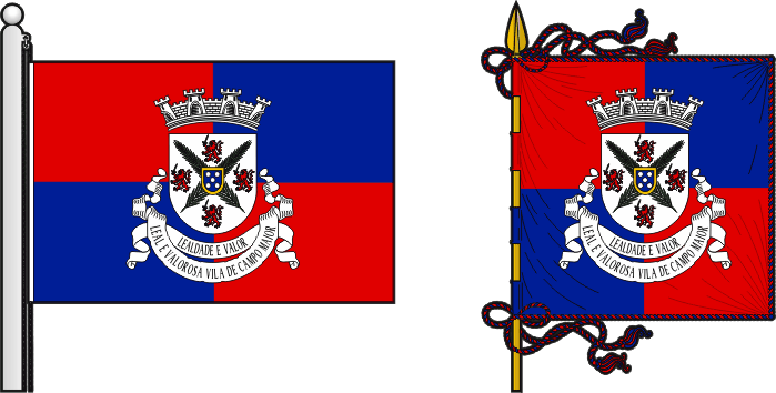 Bandeira e estandarte do Município de Campo Maior - Campo Maior municipal flag and banner Bandeira e estandarte do Município de Campo Maior - Campo Maior municipal flag and banner