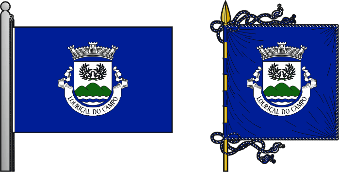 Bandeira e estandarte da freguesia de Louriçal do Campo - Louriçal do Campo civil parish, flag and banner Bandeira e estandarte da freguesia de Louriçal do Campo - Louriçal do Campo civil parish, flag and banner