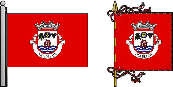 Bandeira e estandarte do Município de Fafe - Fafe municipal flag and banner