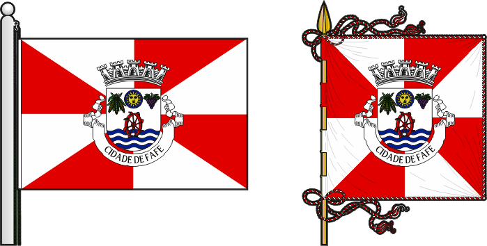 Bandeira e estandarte do Município de Fafe - Fafe municipal flag and banner