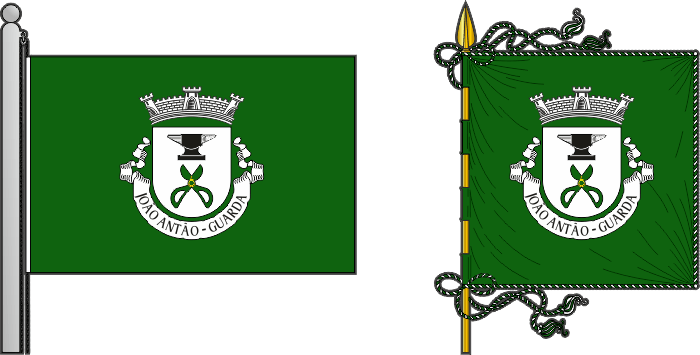 Bandeira e estandarte da freguesia de João Antão - João Antão civil parish, flag and banner