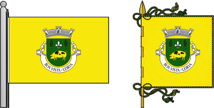 Bandeira e estandarte da antiga freguesia de Boa Vista - Boa Vista former civil parish, flag and banner Bandeira e estandarte da antiga freguesia de Boa Vista - Boa Vista former civil parish, flag and banner