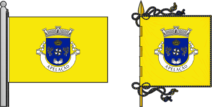 Bandeira e estandarte da antiga freguesia de Apelação - Apelação former civil parish, flag and banner