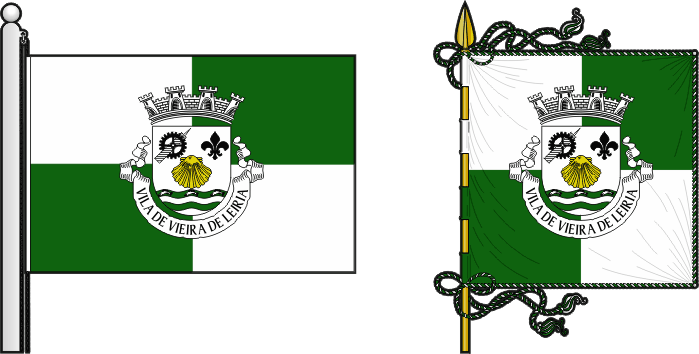 Bandeira e estandarte da freguesia de Vieira de Leiria - Vieira de Leiria civil parish, flag and banner Bandeira e estandarte da freguesia de Vieira de Leiria - Vieira de Leiria civil parish, flag and banner