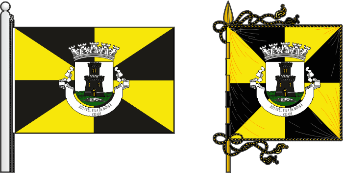 Bandeira e estandarte do Município de Moura - Moura municipal flag and banner