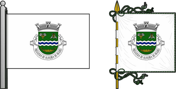 Bandeira e estandarte da antiga freguesia de Oliveira de Frades - Oliveira de Frades former civil parish, flag and banner Bandeira e estandarte da antiga freguesia de Oliveira de Frades - Oliveira de Frades former civil parish, flag and banner