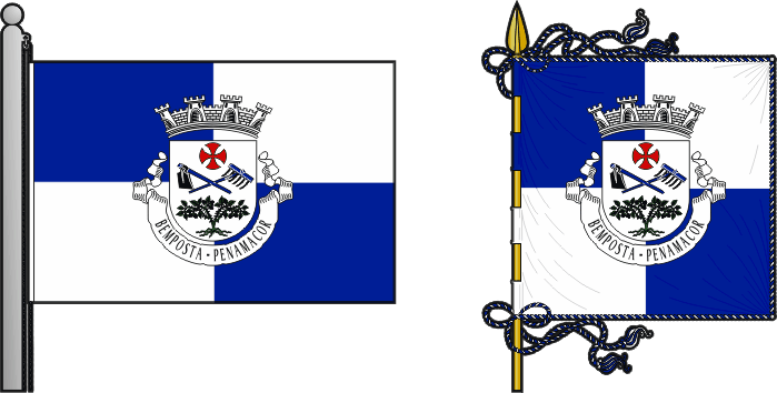 Bandeira e estandarte da antiga freguesia de Bemposta - Bemposta former civil parish, flag and banner Bandeira e estandarte da antiga freguesia de Bemposta - Bemposta former civil parish, flag and banner