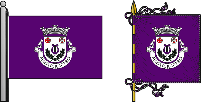 Bandeira e estandarte da antiga freguesia de Aldeia de João Pires - Aldeia de João Pires former civil parish, flag and banner Bandeira e estandarte da antiga freguesia de Aldeia de João Pires - Aldeia de João Pires former civil parish, flag and banner