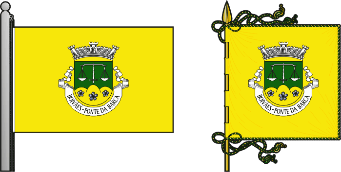 Bandeira e estandarte da freguesia de Boivães - Boivães civil parish, flag and banner Bandeira e estandarte da freguesia de Boivães - Boivães civil parish, flag and banner