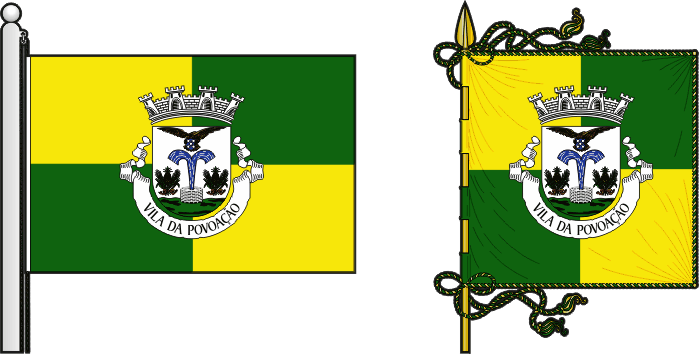 Proposta para a bandeira e estandarte do Município de Povoação - Povoação municipal flag and banner proposal Proposta para a bandeira e estandarte do Município de Povoação - Povoação municipal flag and banner proposal