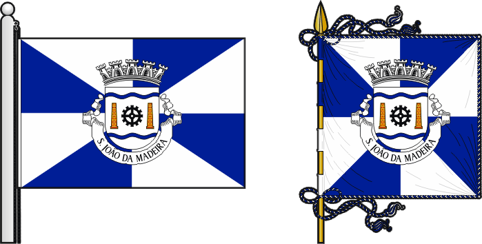 Sexta proposta para a bandeira e estandarte do Município de São João da Madeira - São João da Madeira municipal flag and banner sixth proposal