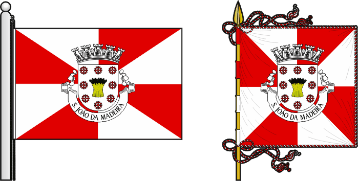Sétima proposta para a bandeira e estandarte do Município de São João da Madeira - São João da Madeira municipal flag and banner seventh proposal