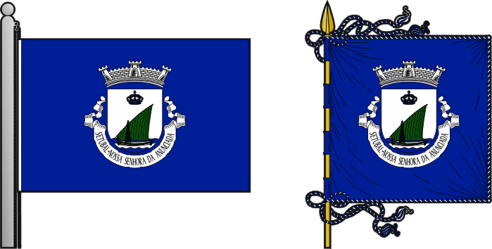 Bandeira e estandarte da antiga freguesia de Setúbal (Nossa Senhora da Anunciada) - Setúbal (Nossa Senhora da Anunciada) former civil parish, flag and banner Bandeira e estandarte da antiga freguesia de Setúbal (Nossa Senhora da Anunciada) - Setúbal (Nossa Senhora da Anunciada) former civil parish, flag and banner