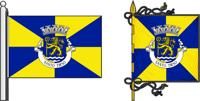 Proposta para a bandeira e estandarte do Município de Santo Tirso - Santo Tirso municipal flag and banner, proposal