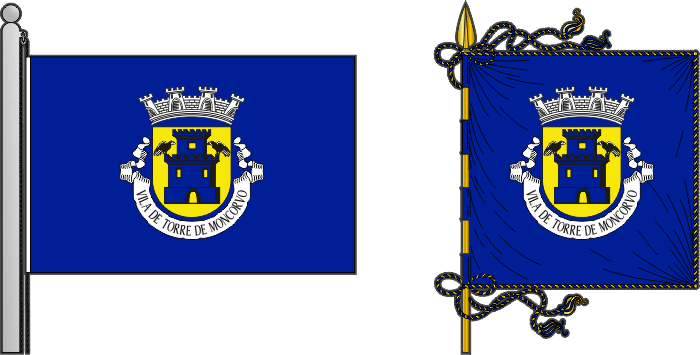 Bandeira e estandarte do município de Torre de Moncorvo - Torre de Moncorvo Municipality flag and banner Bandeira e estandarte do município de Torre de Moncorvo - Torre de Moncorvo Municipality flag and banner